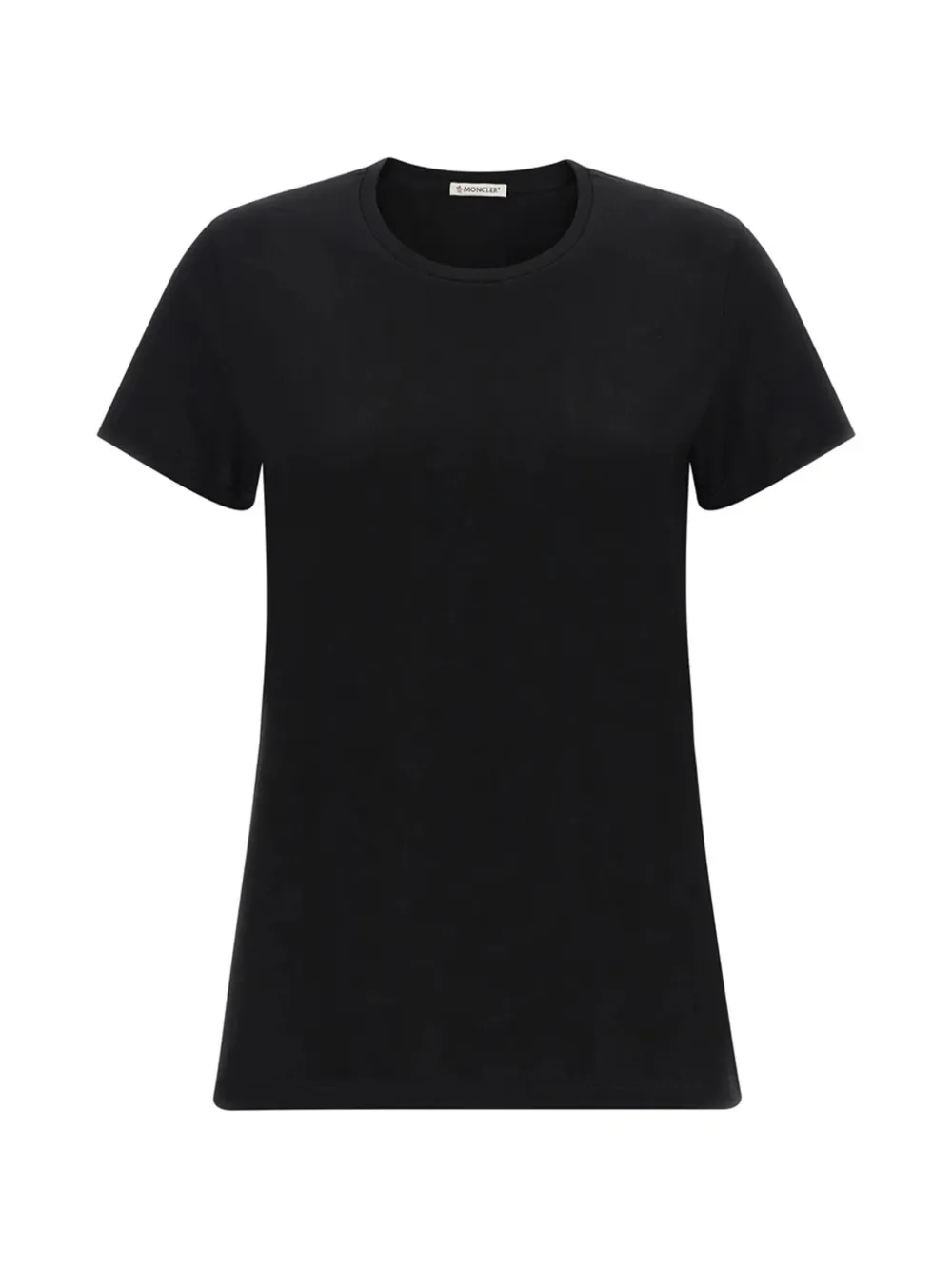 Moncler logo-patch T-shirt Zwart