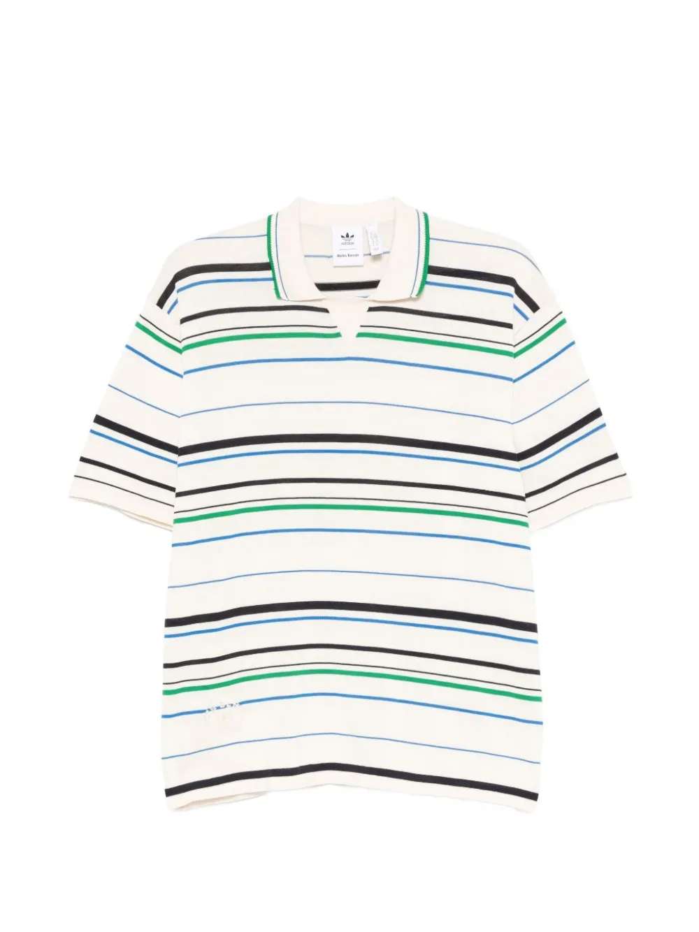 Wales Bonner x Adidas striped cotton T-shirt Wit