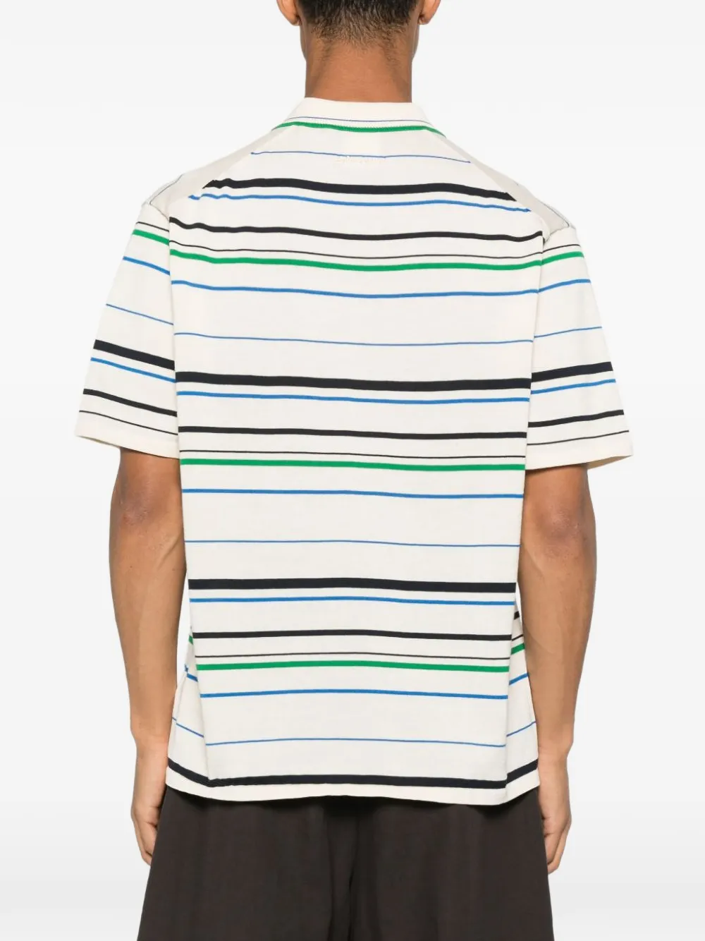 Wales Bonner x Adidas striped cotton T-shirt Wit