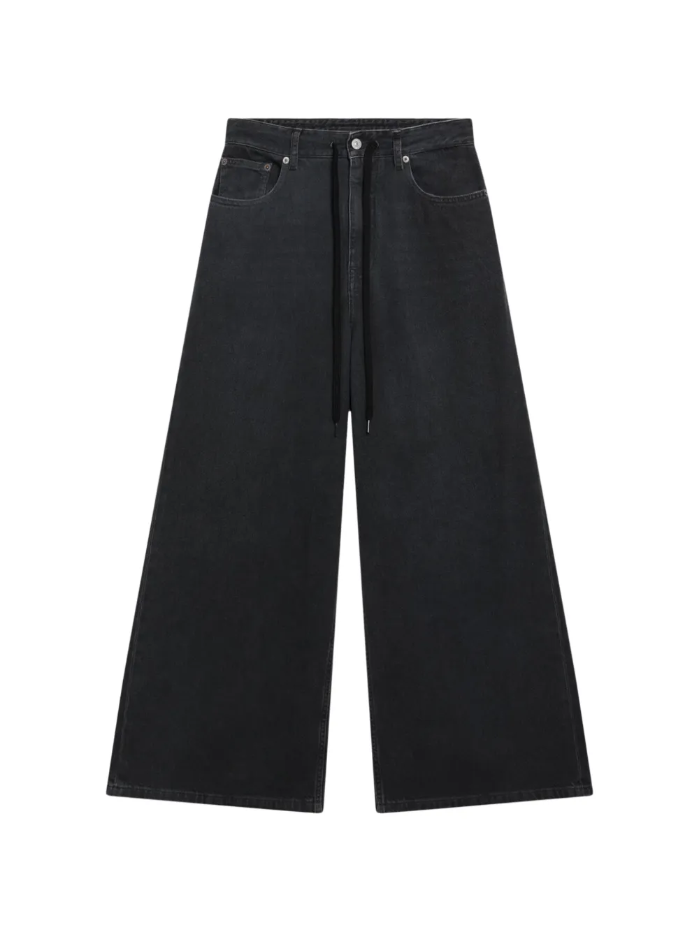 MM6 Maison Margiela wide-leg drawstring jeans - Nero