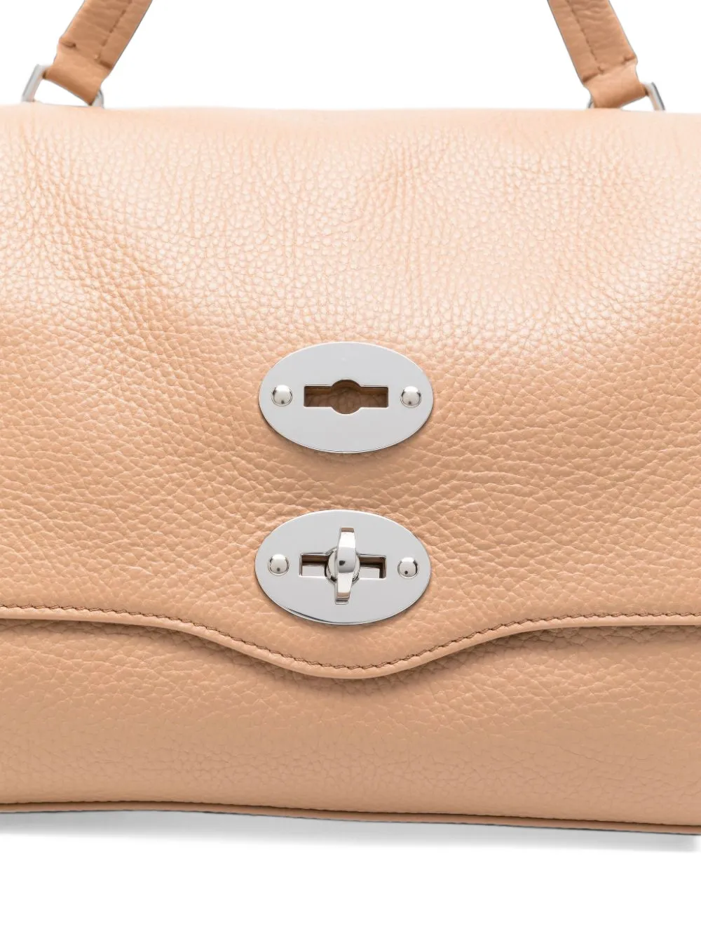 Zanellato Postina leather shoulder bag Bruin