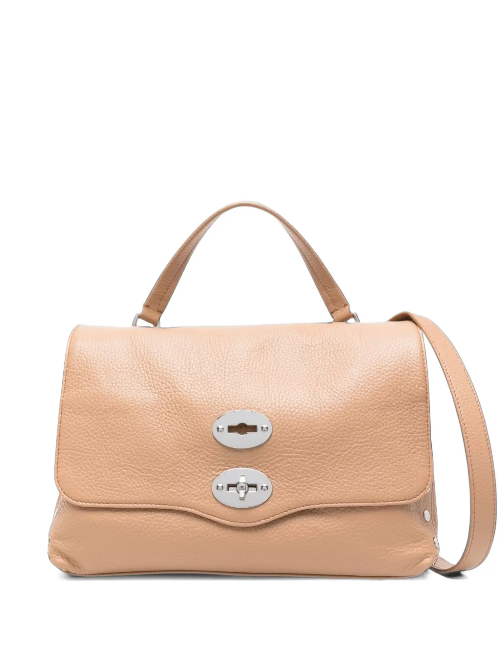 Zanellato Postina leather shoulder bag Bruin