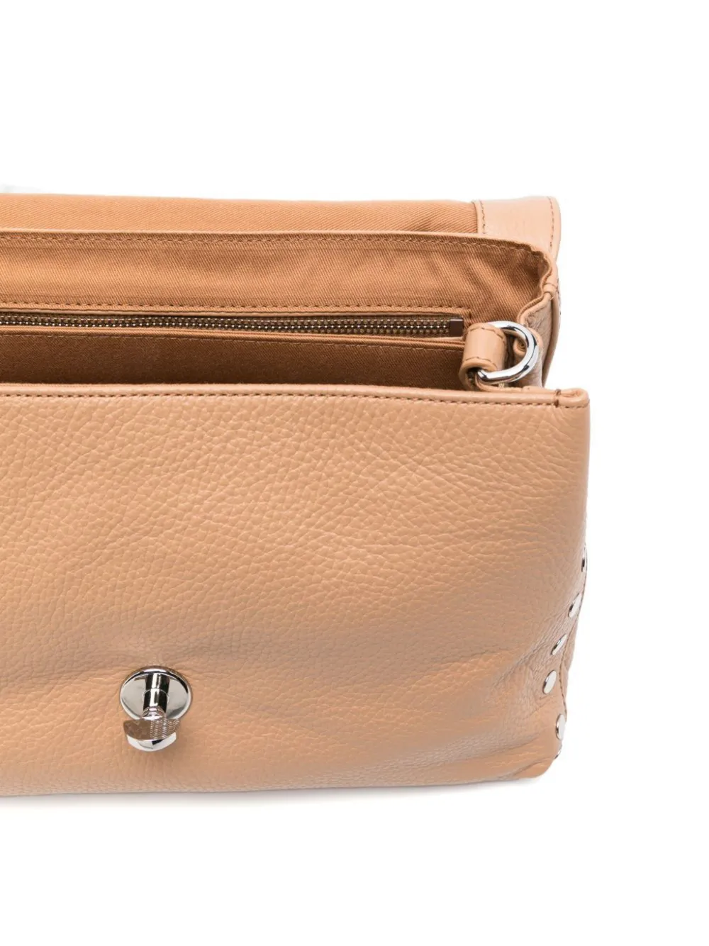 Zanellato Postina leather shoulder bag Bruin