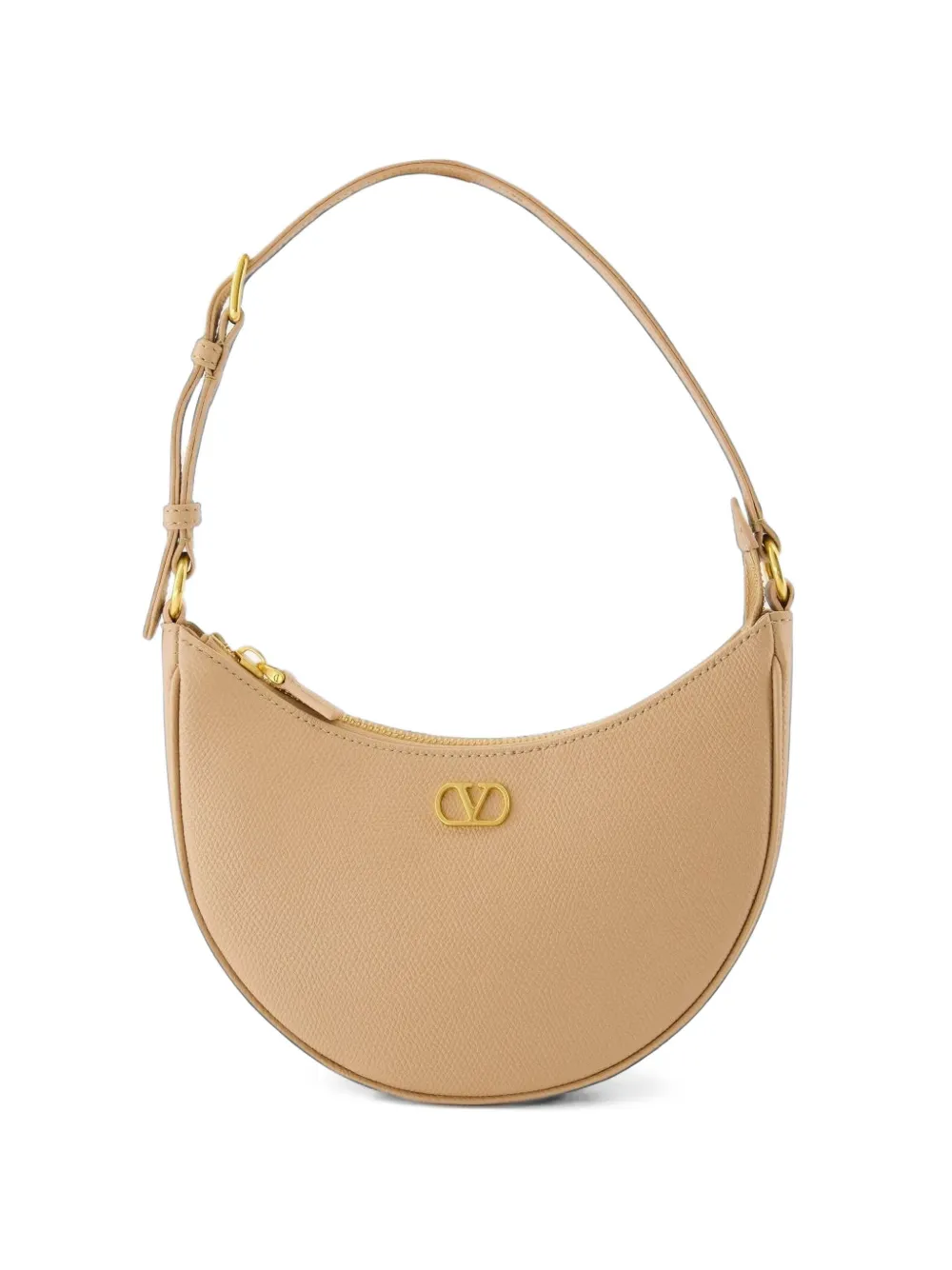Valentino Garavani VLogo Signature mini bag In grainy calfskin - Toni neutri