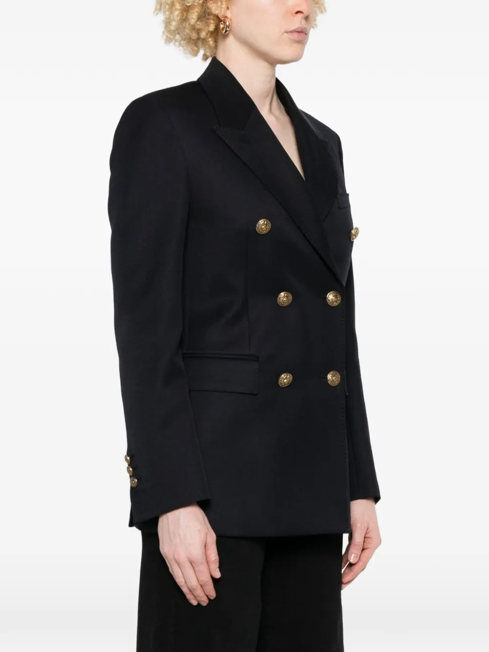 Golden Goose double-breasted dark blue blazer Blauw