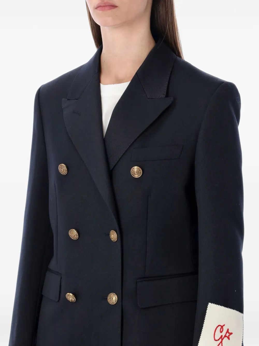 Golden Goose double-breasted dark blue blazer Blauw