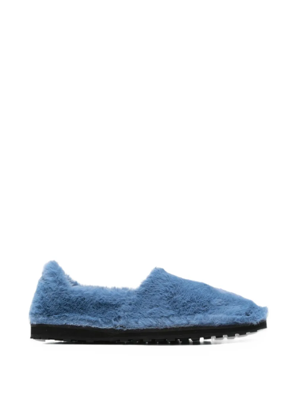 Marni faux-fur loafers - Blu