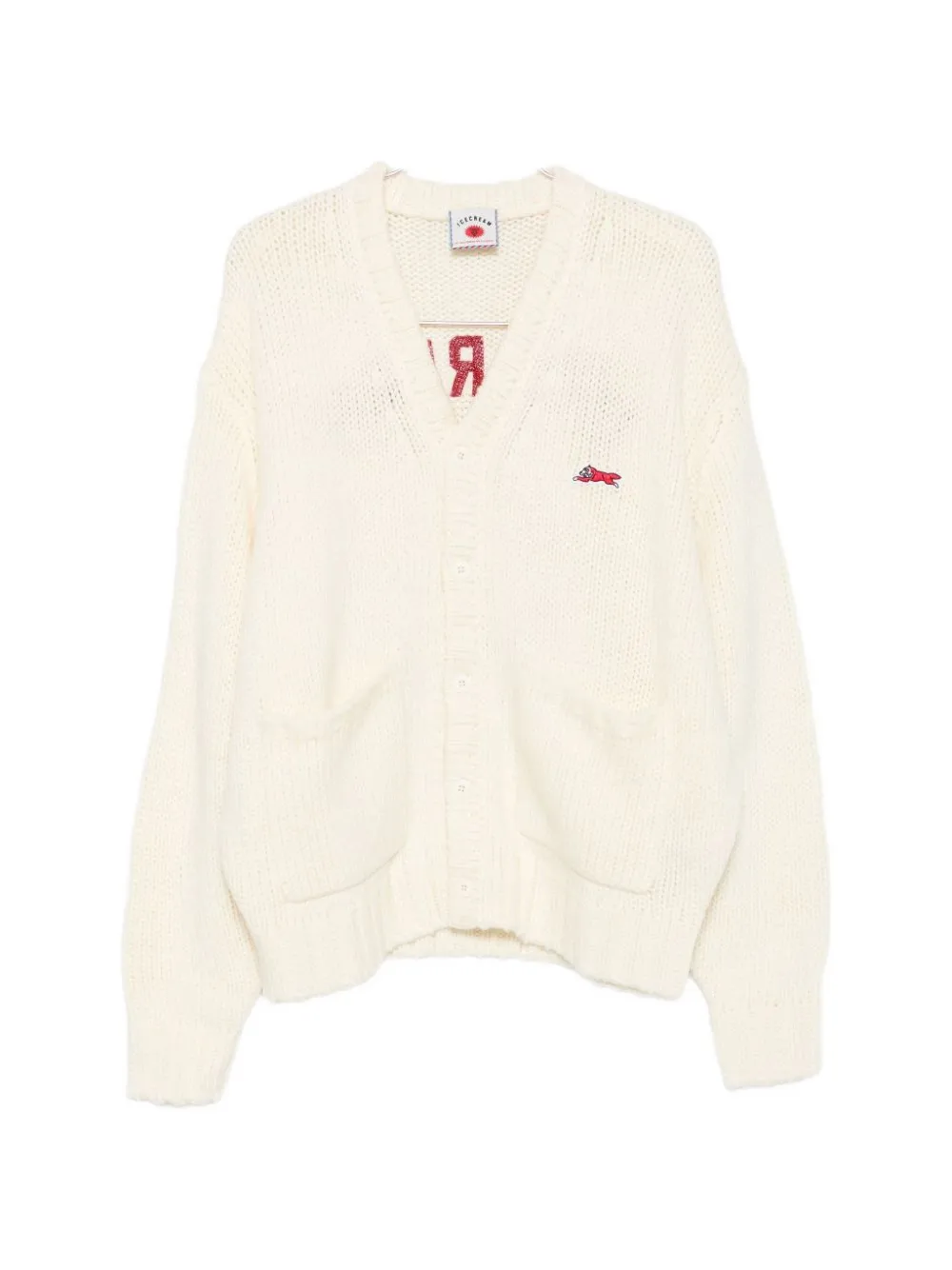 Billionaire Boys Club - Ice Cream College chunky-knit V-neck cardigan - Toni neutri