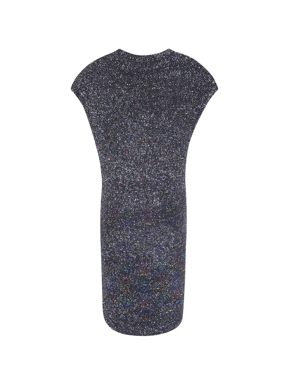 Emporio Armani sequin-embellished cap-sleeve mini dress Zwart