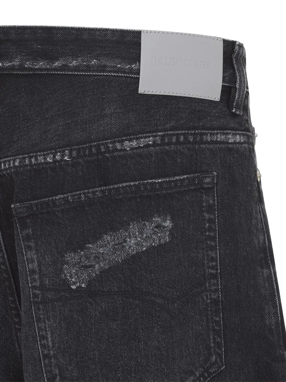 Balenciaga curved jeans in black Zwart