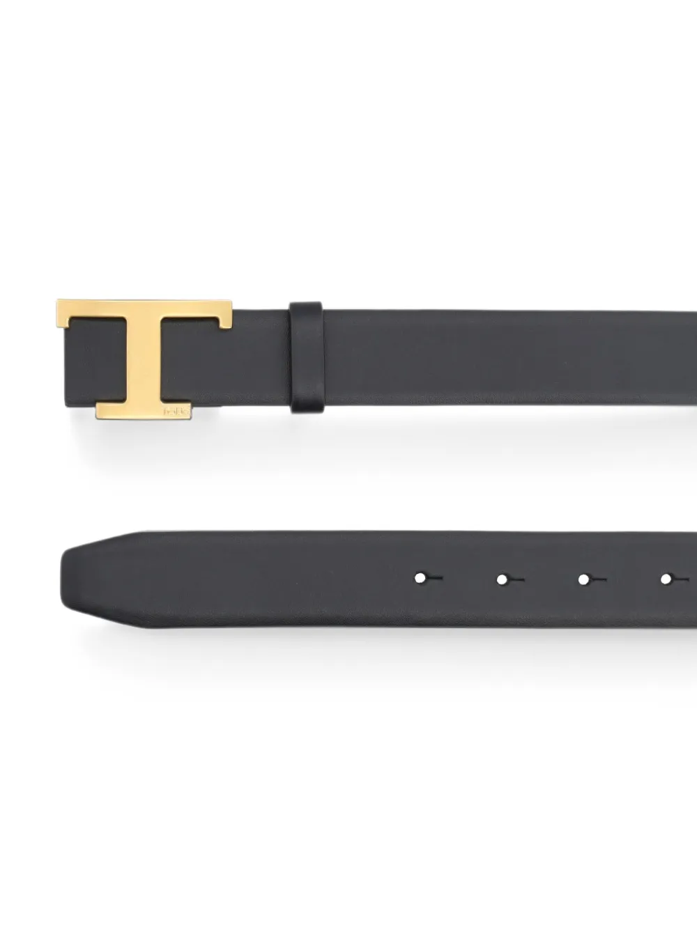 Tod's T Timeless reversible belt in leather Zwart