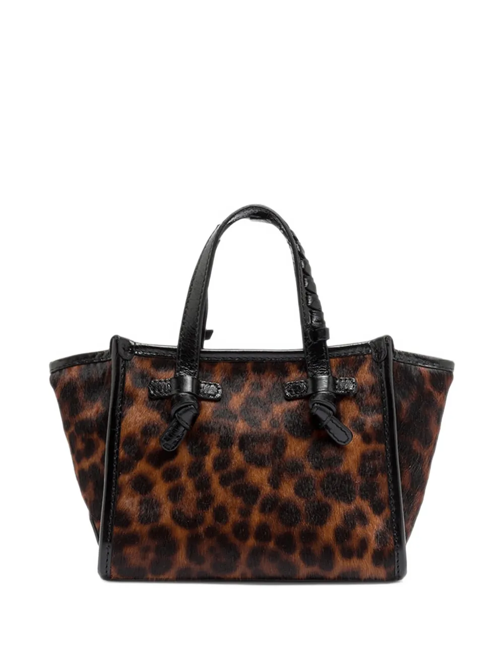 GIANNI CHIARINI small Miss Marcella leopard-print tote bag Bruin