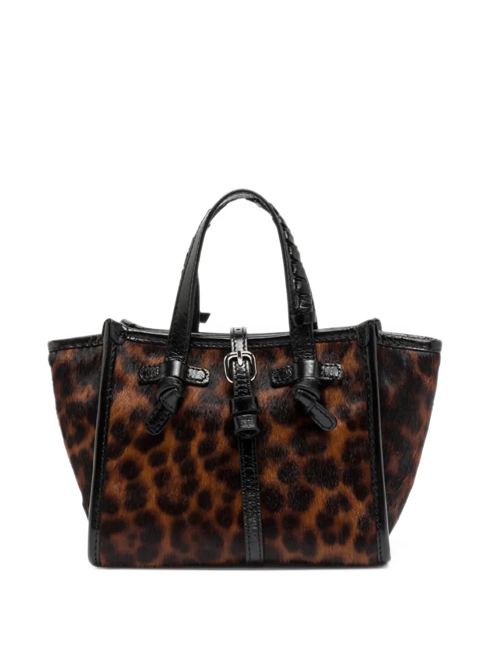 GIANNI CHIARINI small Miss Marcella leopard-print tote bag Bruin