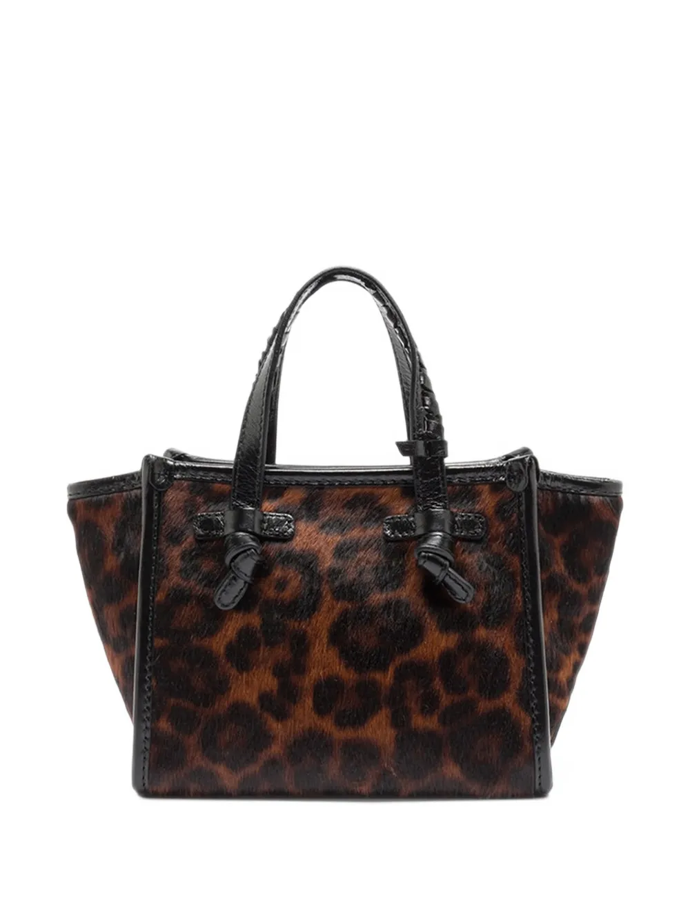 GIANNI CHIARINI small Miss Marcella leopard-print tote bag Bruin
