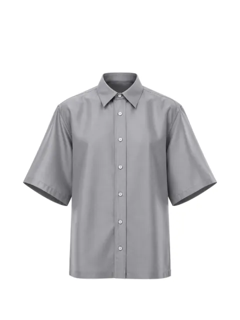 Carven faux-pearl embellished short-sleeve shirt