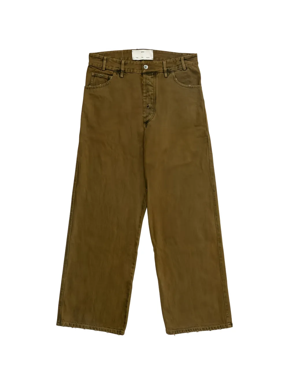 Song For The Mute contrast-stitch straight-leg jeans - Marrone