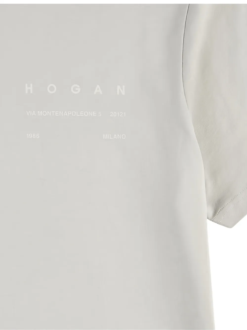 Hogan logo-print crew-neck T-shirt Grijs
