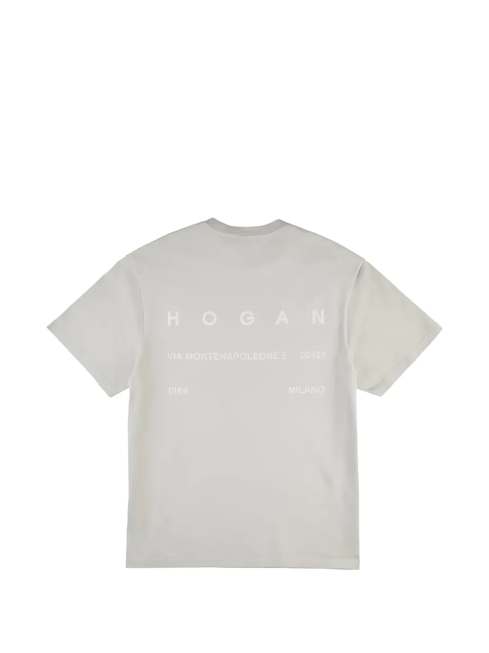 Hogan logo-print crew-neck T-shirt Grijs