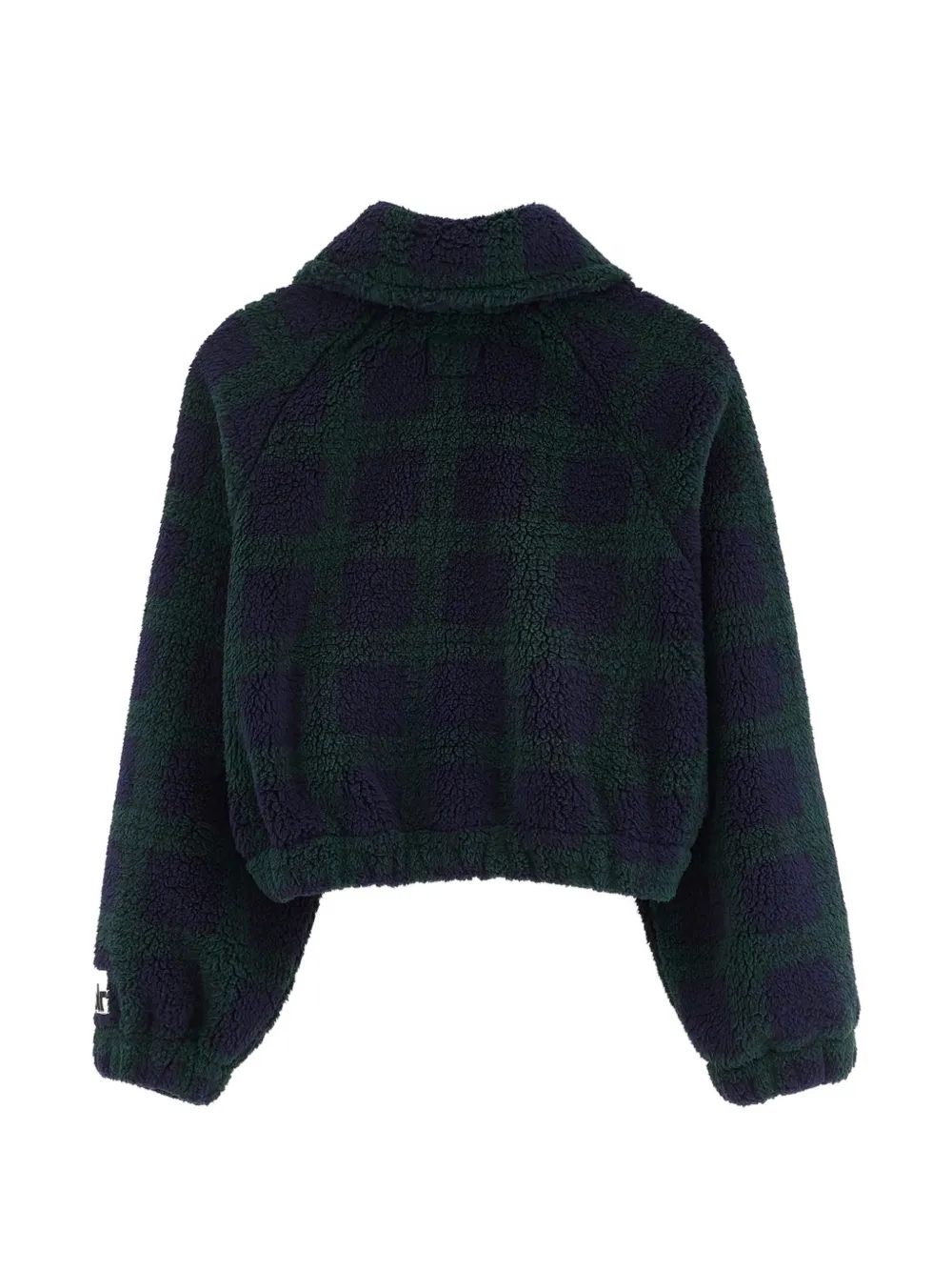 Bellerose Kids Jagness faux-shearling check-pattern jacket Groen