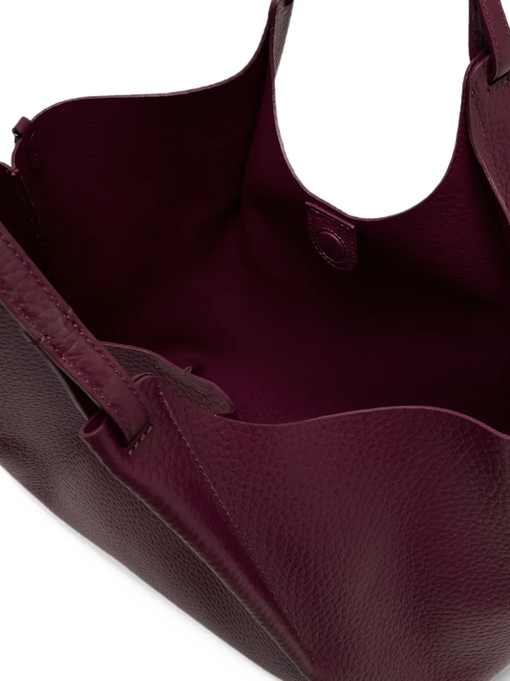 GIANNI CHIARINI Dua grained leather shoulder bag Paars