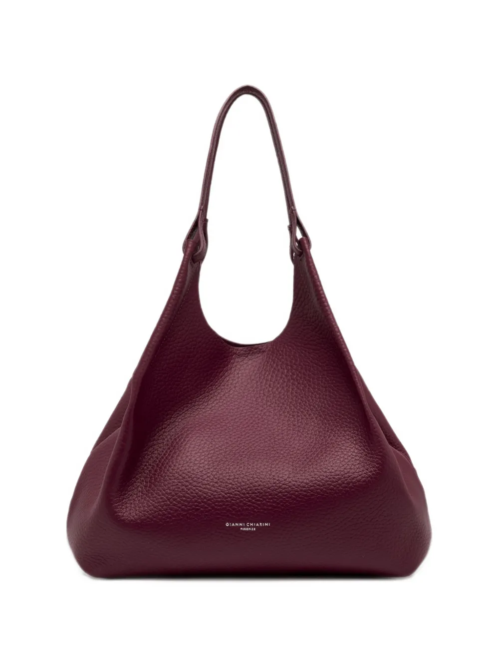 GIANNI CHIARINI Dua grained leather shoulder bag Paars