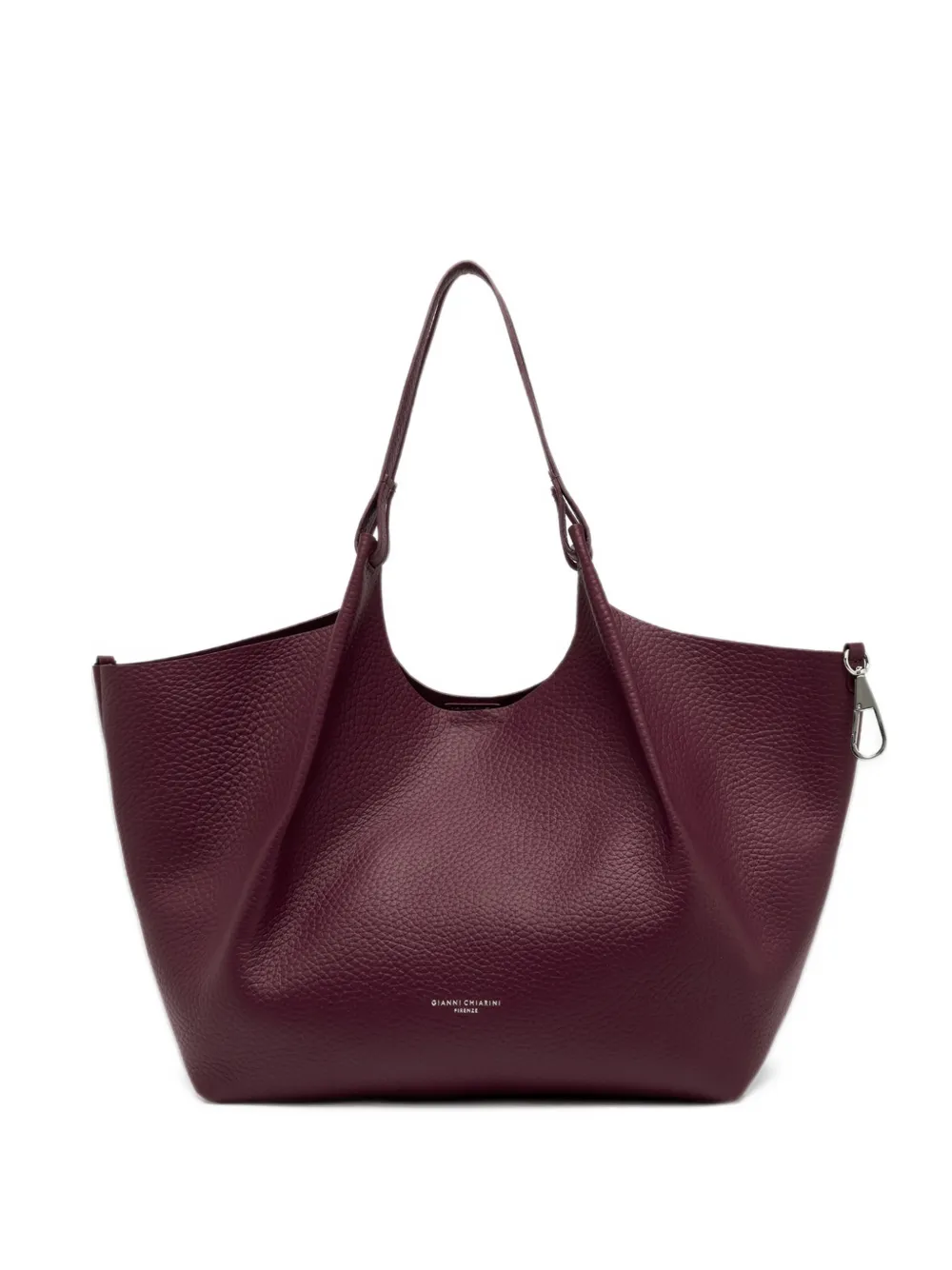 GIANNI CHIARINI Dua grained leather shoulder bag Paars