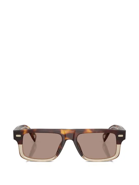 Brunello Cucinelli rectangular acetate sunglasses