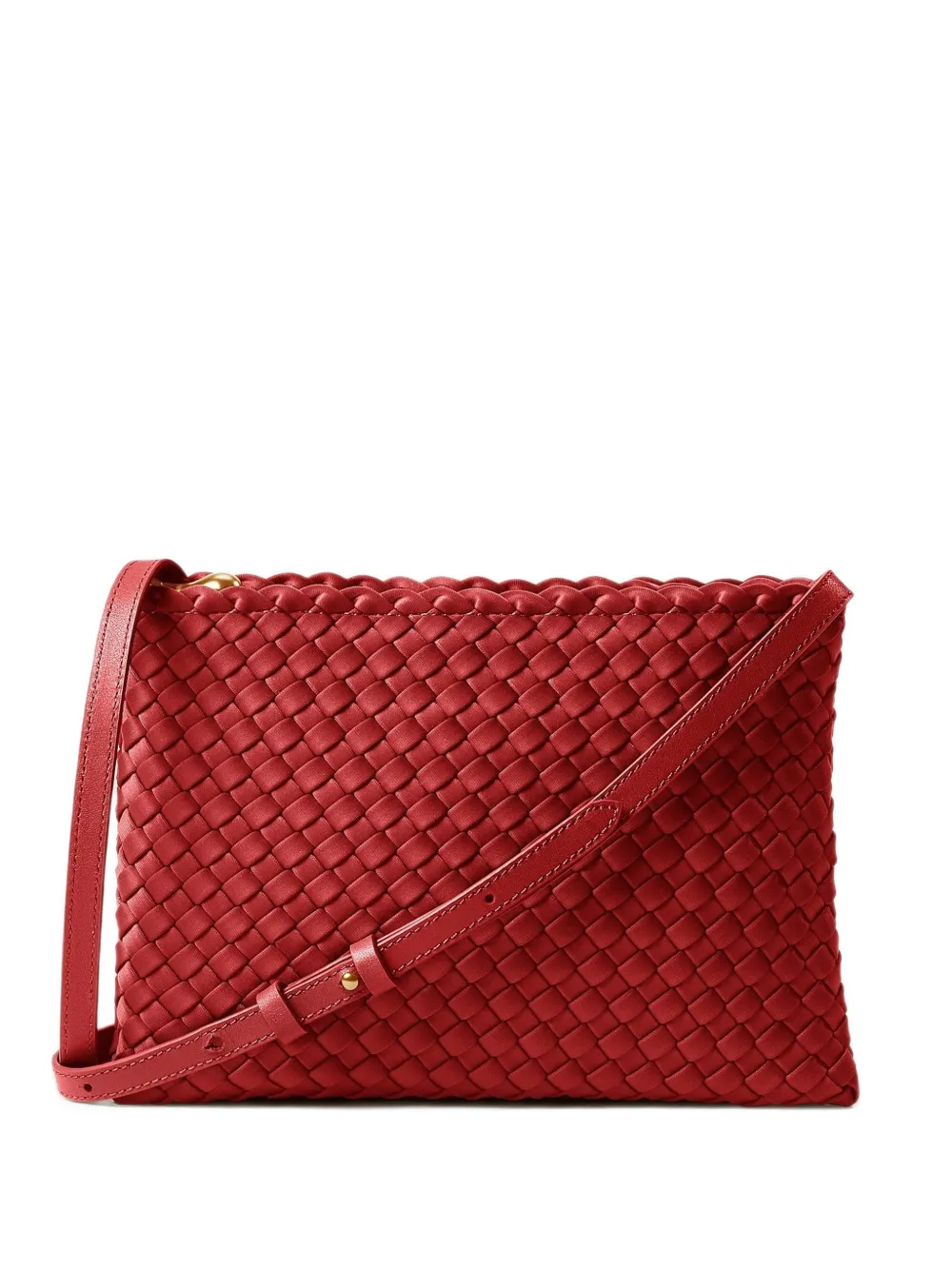 NAGHEDI Soho woven shoulder bag Rood