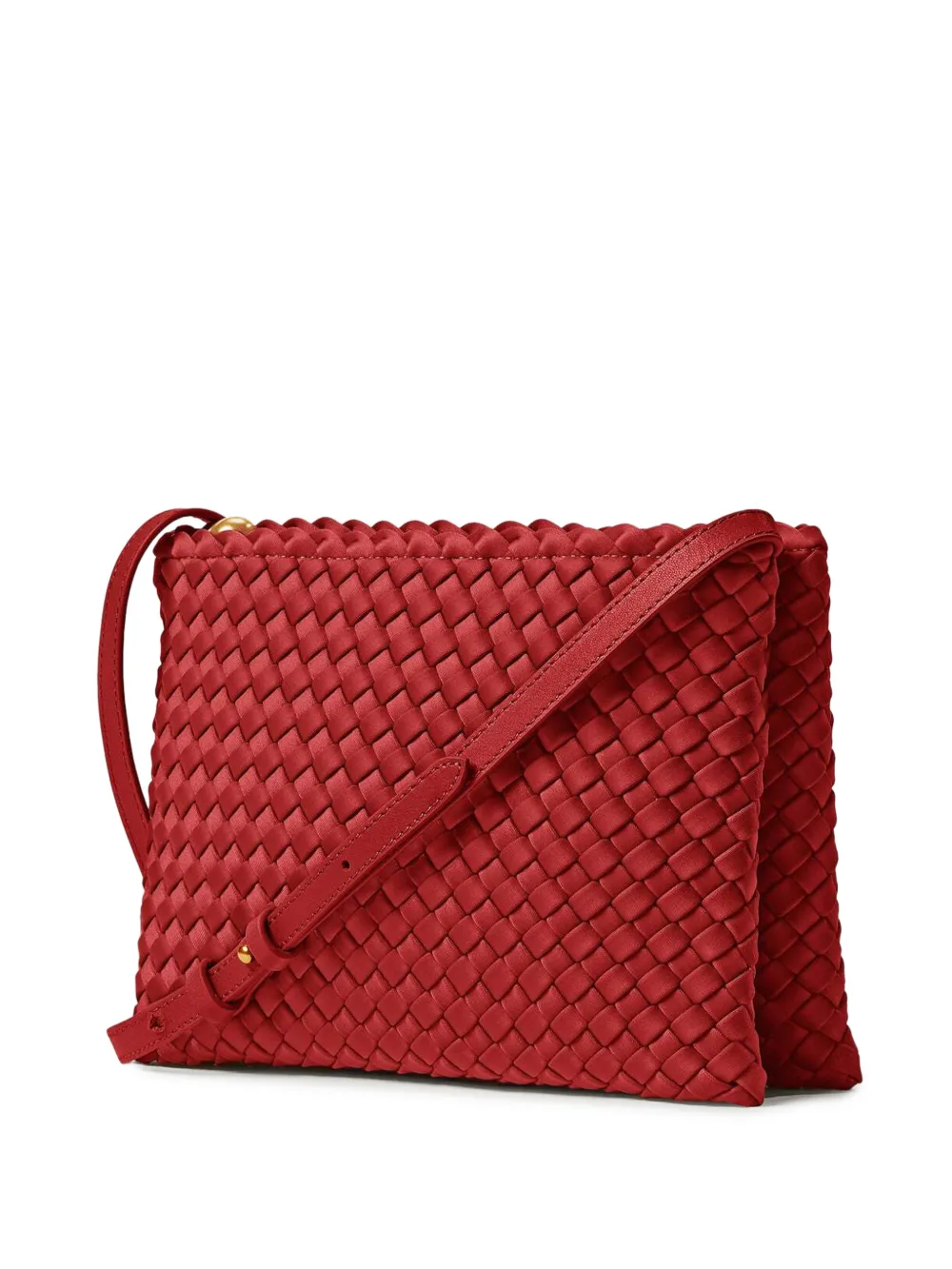 NAGHEDI Soho woven shoulder bag Rood