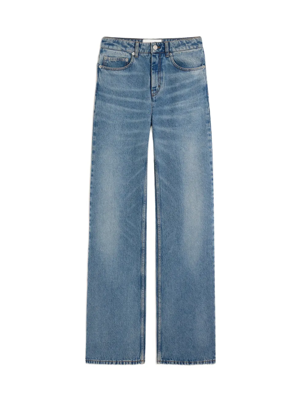 AMI Paris blue flare-fit cotton jeans Blauw