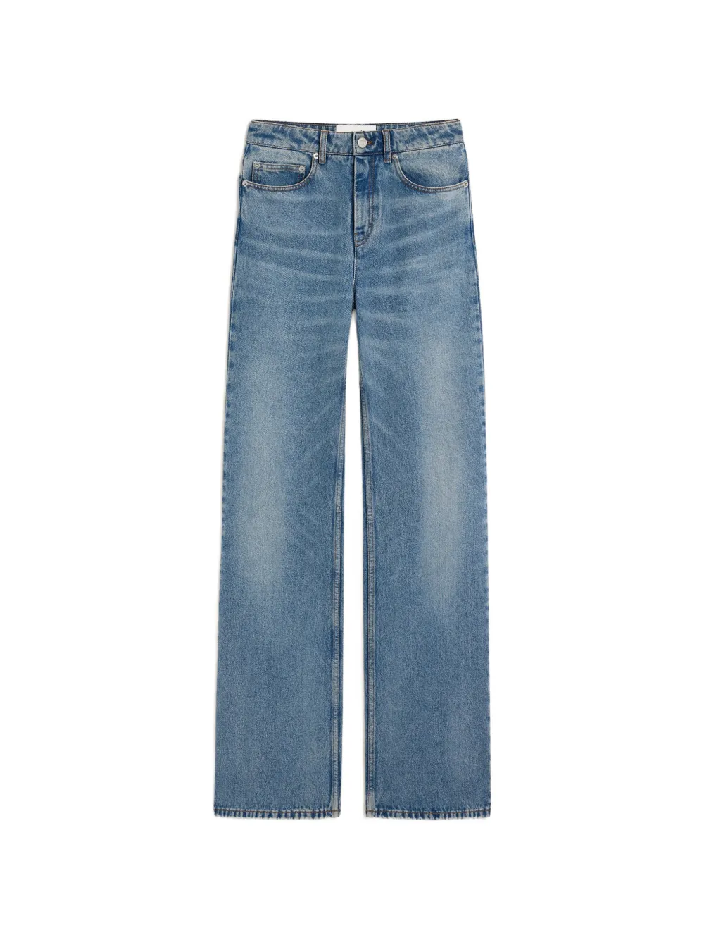 AMI Paris blue flare-fit cotton jeans Blauw