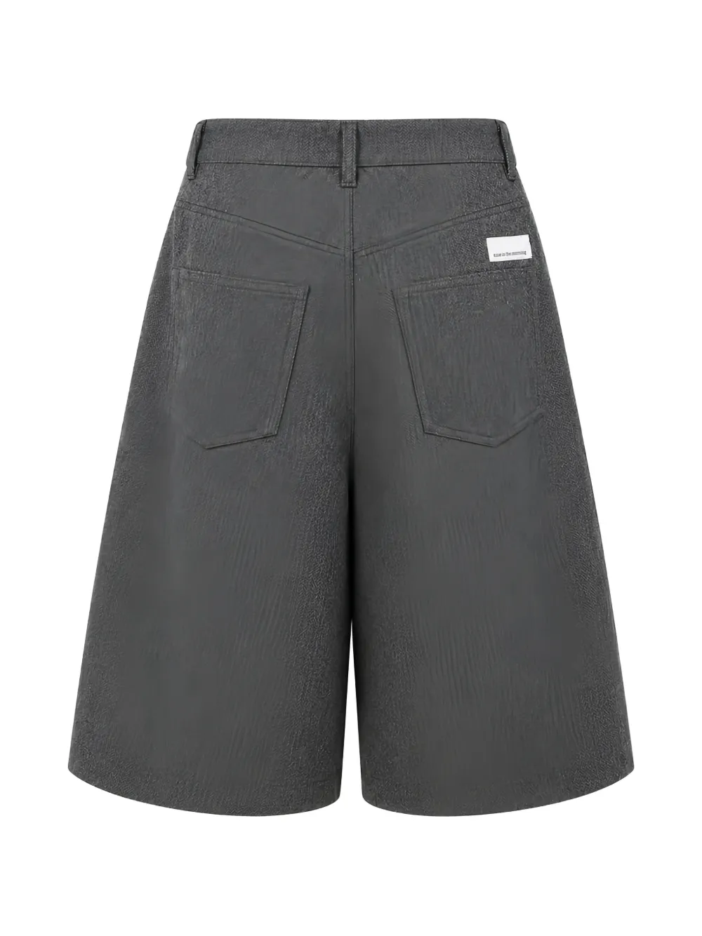 Nine In The Morning herringbone-pattern pleated shorts Grijs
