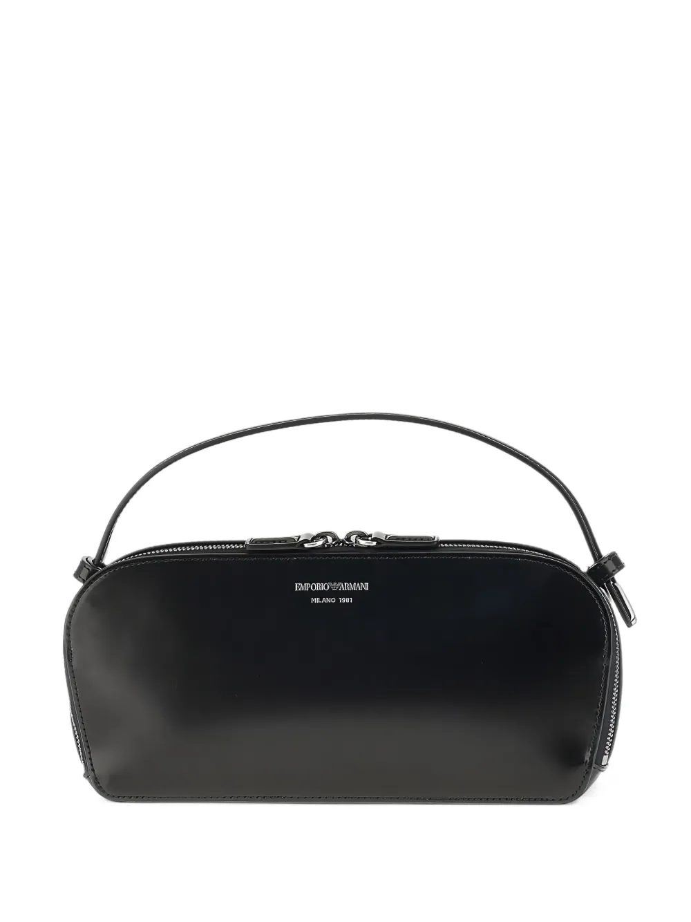 Emporio Armani logo-print tote bag Zwart