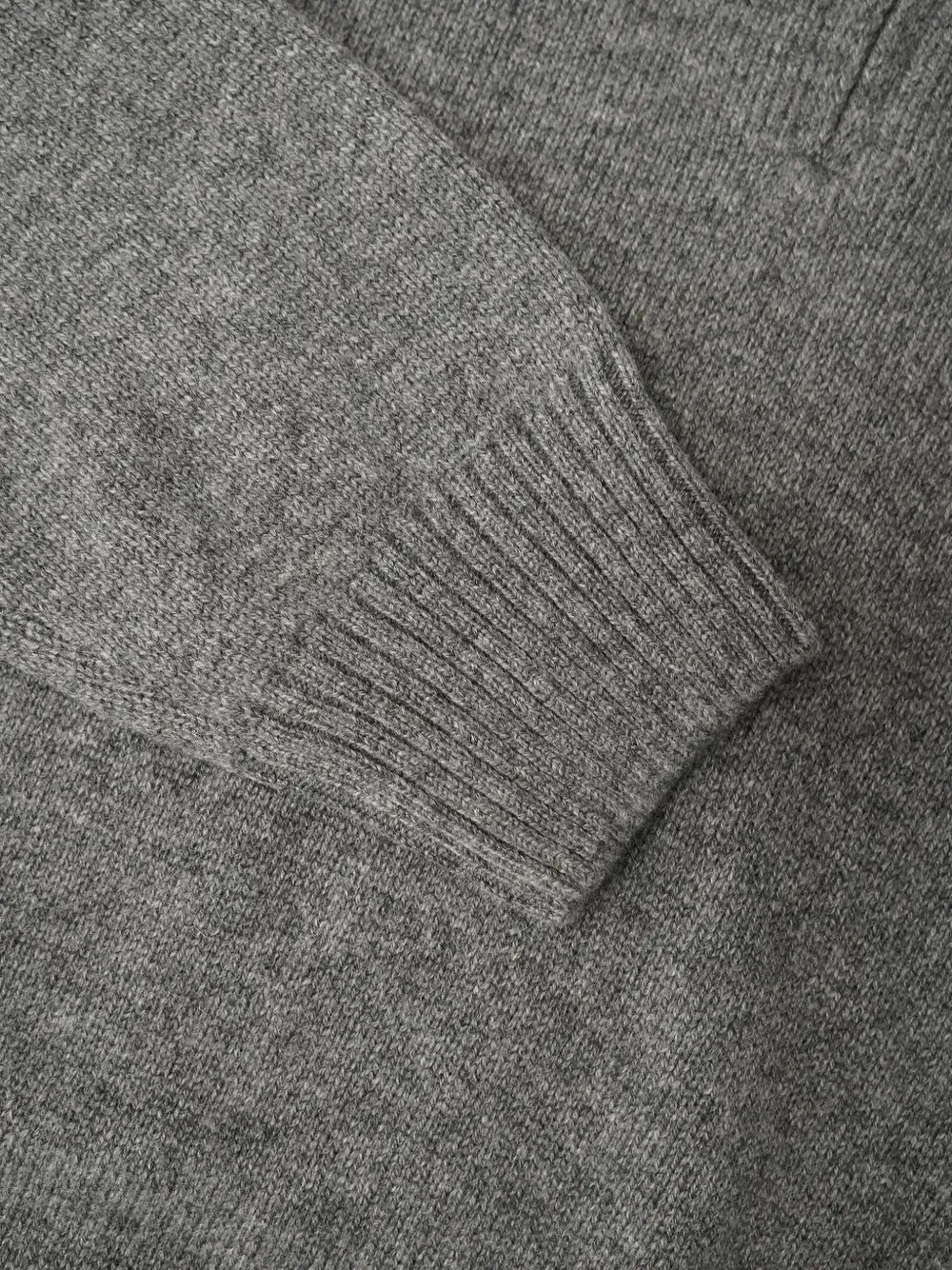 Gran Sasso quarter-zip ribbed-trim sweater Grijs