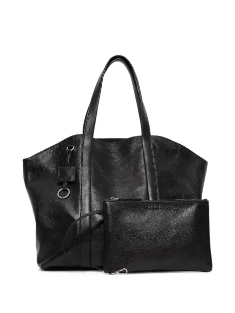 Orciani Lagoon grained leather tote bag