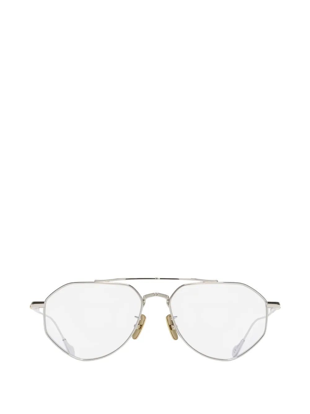 Cutler & Gross 017 geometric-frame glasses Zilver