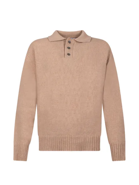AMARANTO  button-down collar polo shirt