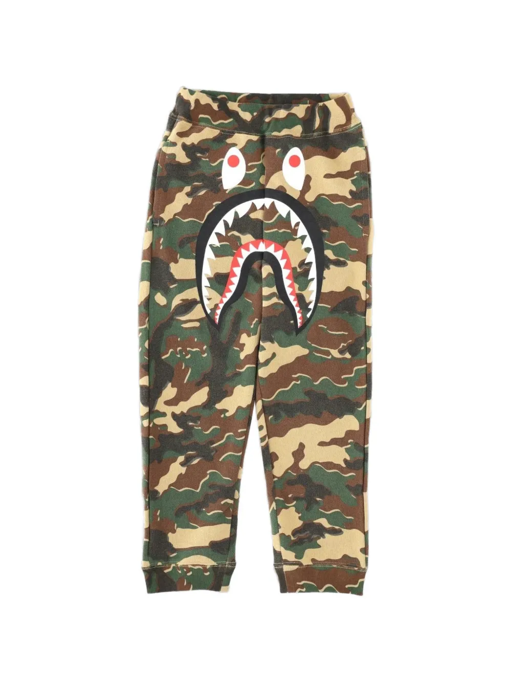 A BATHING APE® Shark camouflage-print track pants - Verde