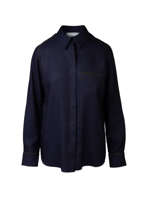 Iceberg contrast-piping shirt