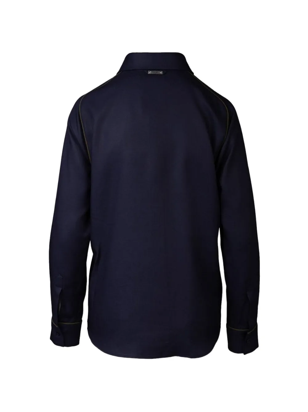 Iceberg contrast-piping shirt Blauw