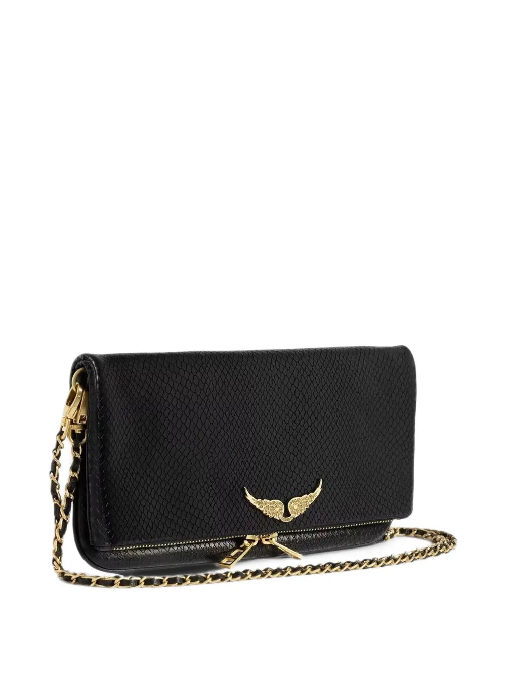 Zadig&Voltaire Rock Mini Soft Wild clutch Zwart