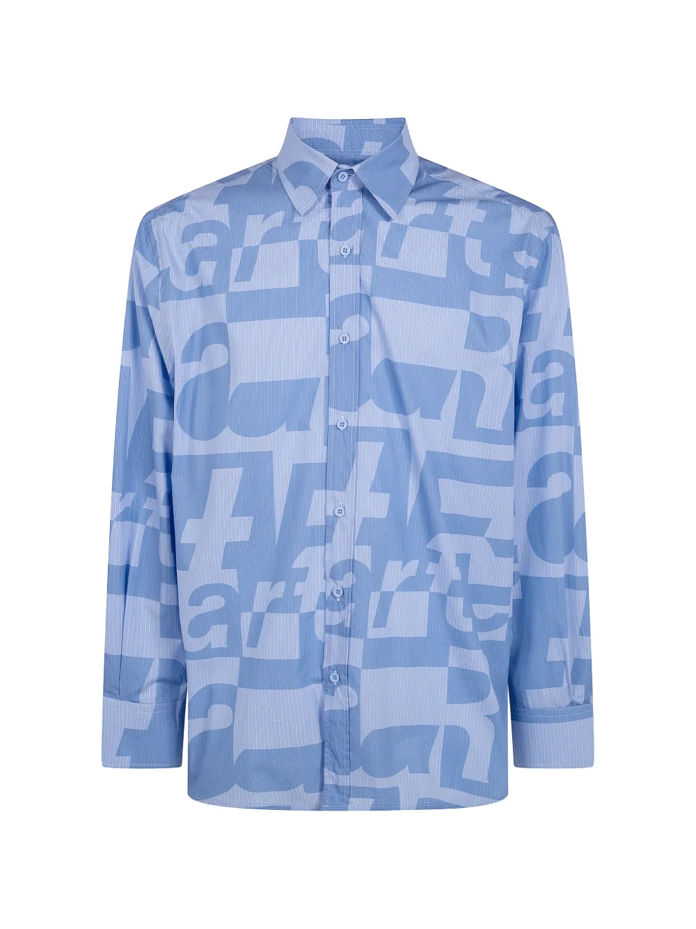 Arte Antwerp logo-print long-sleeve shirt Blauw