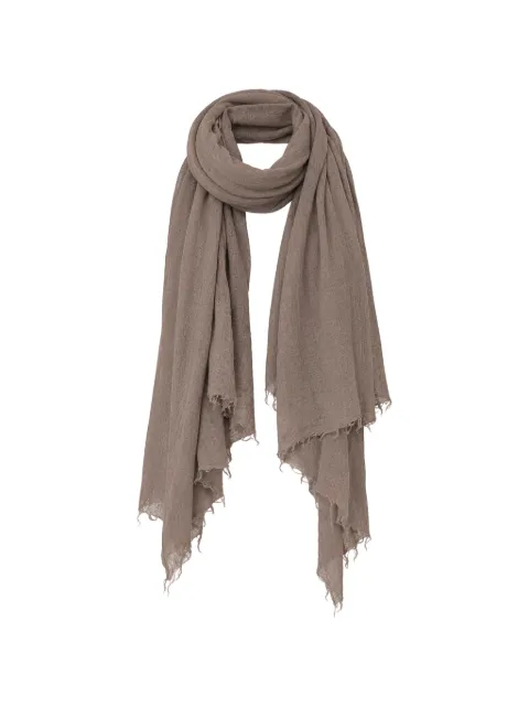 Rick Owens mascada con detalle deshilachado