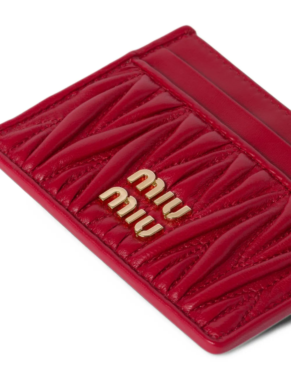 Miu Matelassé card holder Rood
