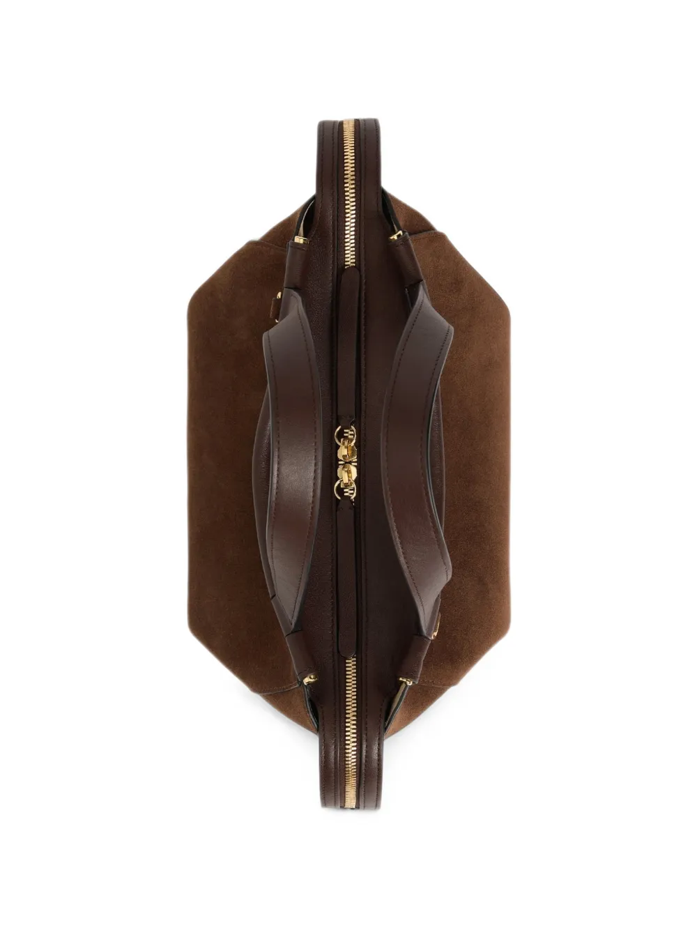 Wandler Ida suede tote bag Bruin