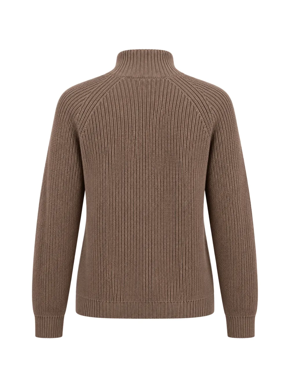 Marc O'Polo ribbed-knit raglan-sleeve cotton sweater Beige