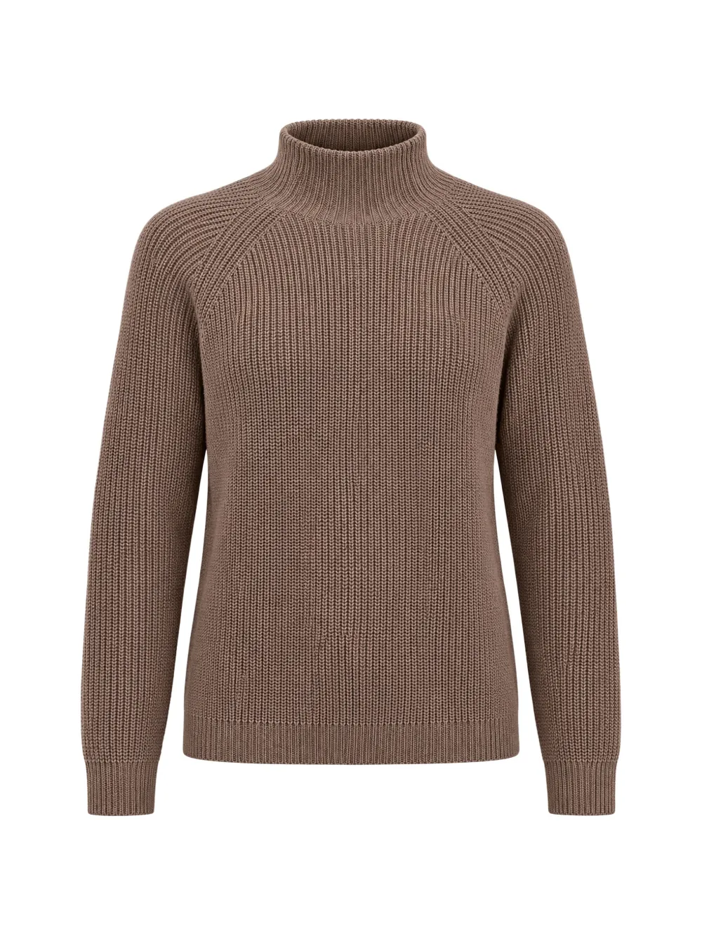Marc O'Polo ribbed-knit raglan-sleeve cotton sweater Beige