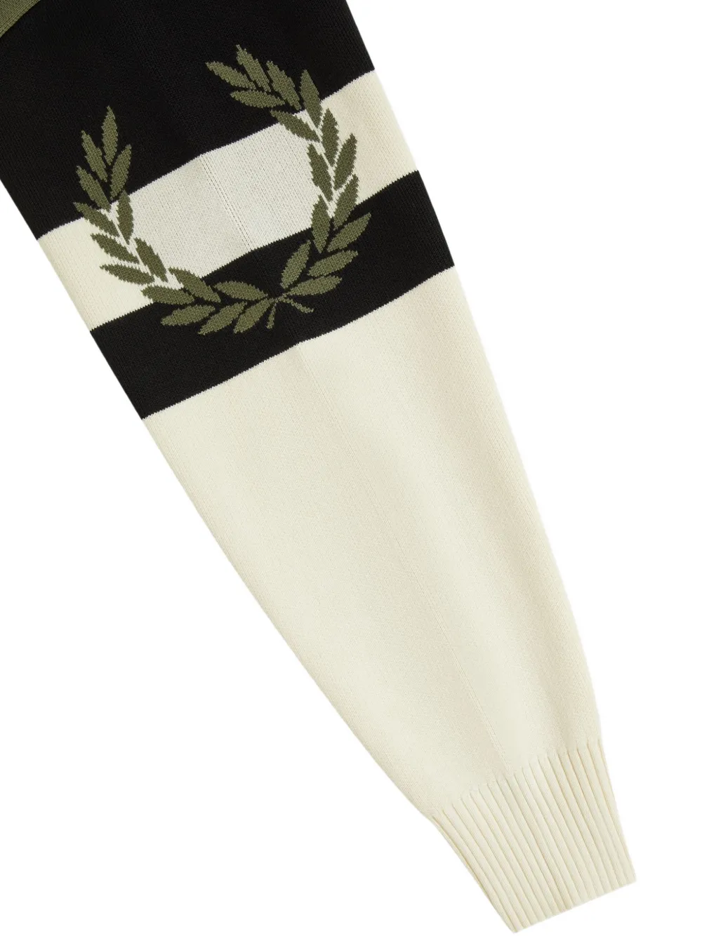 Fred Perry Laurel Wreath striped sweater Beige