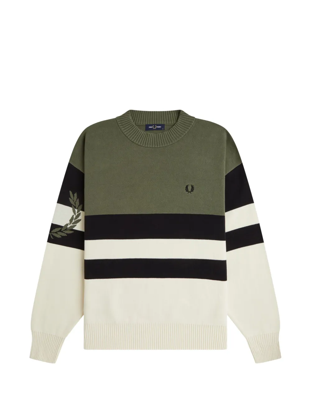 Fred Perry Laurel Wreath striped sweater - Toni neutri