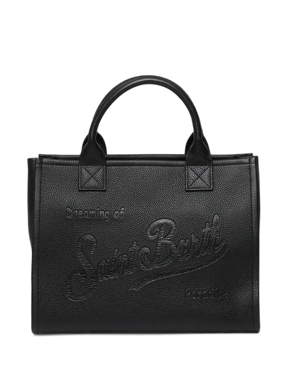 MC2 Saint Barth Vanity logo-embossed tote bag Zwart